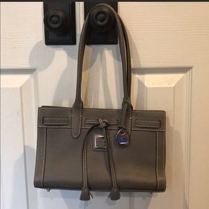 Dooney & Bourke Gray (Grey) Leather Shoulder Bag